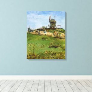 Le Moulin de la Galette door Vincent van Gogh Canvas Afdruk