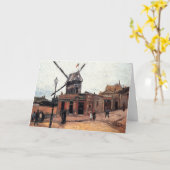 Le Moulin de la Galette door Vincent van Gogh Kaart (Gele Bloem)