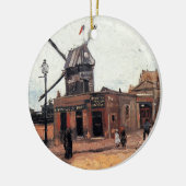 Le Moulin de la Galette door Vincent van Gogh Keramisch Ornament (Links)