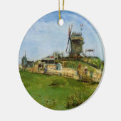 Le Moulin de la Galette door Vincent van Gogh Keramisch Ornament (Links)