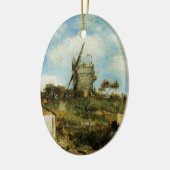 Le Moulin de la Galette door Vincent van Gogh Keramisch Ornament (Links)