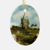Le Moulin de la Galette door Vincent van Gogh Keramisch Ornament (Achterkant)