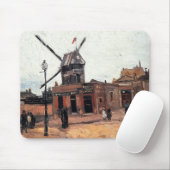 Le Moulin de la Galette door Vincent van Gogh Muismat (Met muis)
