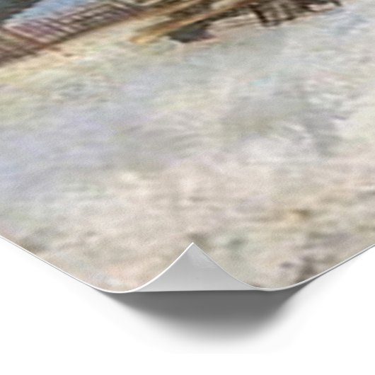 Le Moulin de la Galette door Vincent van Gogh Poster (Hoek)