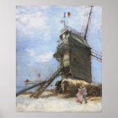 Le Moulin de la Galette door Vincent van Gogh Poster (Voorkant)