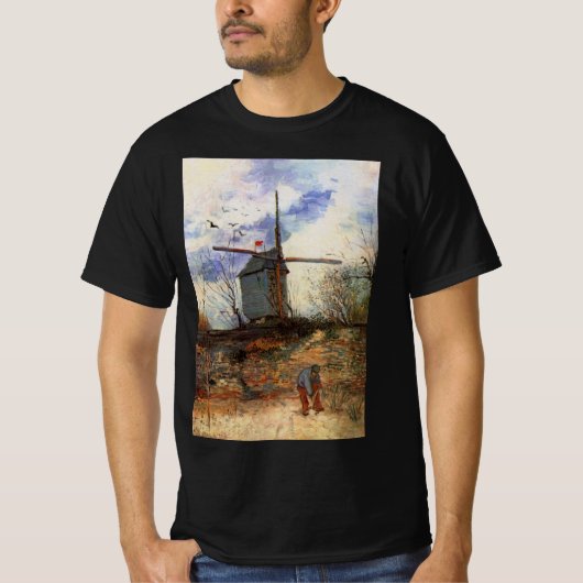 Le Moulin de la Galette door Vincent van Gogh T-shirt (Voorkant)