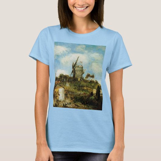 Le Moulin de la Galette door Vincent van Gogh T-shirt (Voorkant)