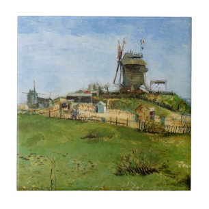 Le Moulin de la Galette door Vincent van Gogh Tegeltje
