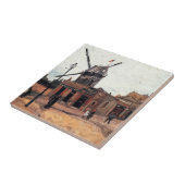 Le Moulin de la Galette door Vincent van Gogh Tegeltje (Zijkant)