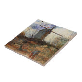 Le Moulin de la Galette door Vincent van Gogh Tegeltje (Zijkant)