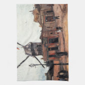 Le Moulin de la Galette door Vincent van Gogh Theedoek (Verticaal)