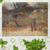 Le Moulin de la Galette door Vincent van Gogh Theedoek (Gevouwen)