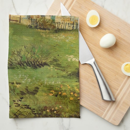 Le Moulin de la Galette door Vincent van Gogh Theedoek (Quarter Fold)