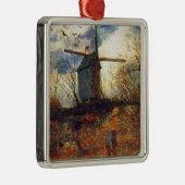 Le Moulin de la Galette Van Gogh Metalen Ornament (Rechts)