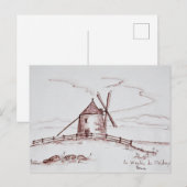 Le Moulin de Moidrey Windmill | Pontorson Briefkaart (Voorkant / Achterkant)