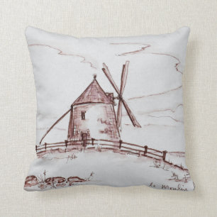 Le Moulin de Moidrey Windmill Pontorson Kussen