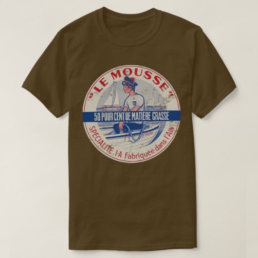 Le Mousse Francophile kaaslabel T-shirt (Design voorkant)