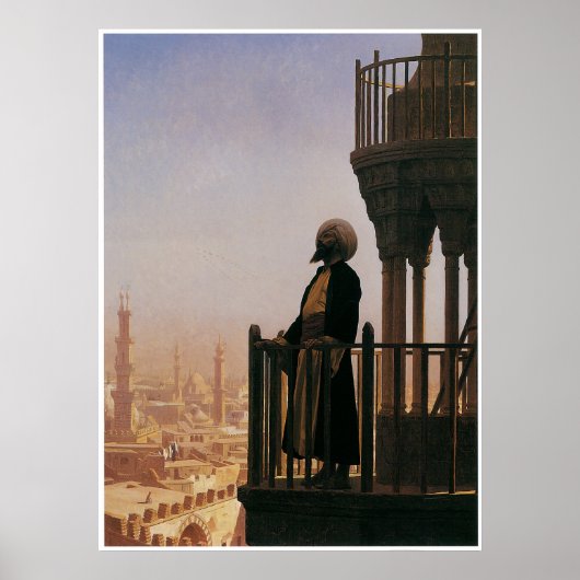 Le Muezzin, The Call to Prayer, 1865 Poster (Voorkant)