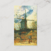 Le Mulin de la Galette Vincent van Goah Visitekaartje (Achterkant)
