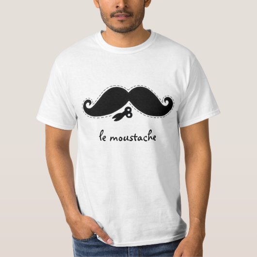 Le Mustache T-shirt (Voorkant)