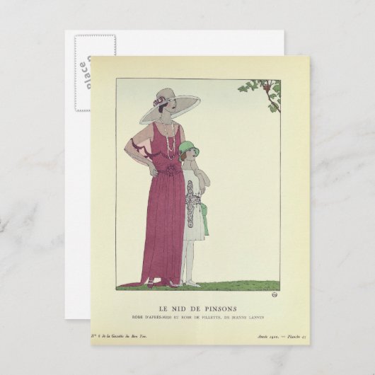 Le Nid de Pinsons Briefkaart (Voorkant / Achterkant)