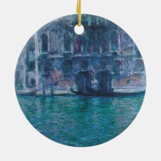 Le palais da Mula Claude Monet Bottle Keramisch Ornament (Achterkant)