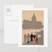 Le Pantheon Art Deco SceneParis, Frankrijk Briefkaart (Voorkant / Achterkant)