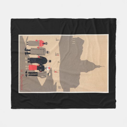 Le Pantheon Art Deco SceneParis, Frankrijk Fleece Deken (Voorkant (Horizontaal))