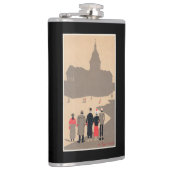 Le Pantheon Art Deco SceneParis, Frankrijk Heupfles (Rechts)