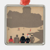 Le Pantheon Art Deco SceneParis, Frankrijk Metalen Ornament (Voorkant)