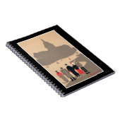 Le Pantheon Art Deco SceneParis, Frankrijk Notitieboek (Rechterzijde)