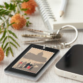 Le Pantheon Art Deco SceneParis, Frankrijk Sleutelhanger (Voorkant Rechts)