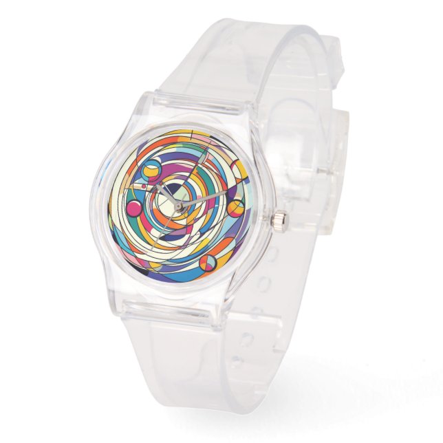 Le Paris Mode School Abstract Deco Delight Horloge (Hoek)