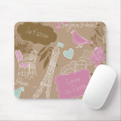 Le Paris Mousepad Muismat (Met muis)