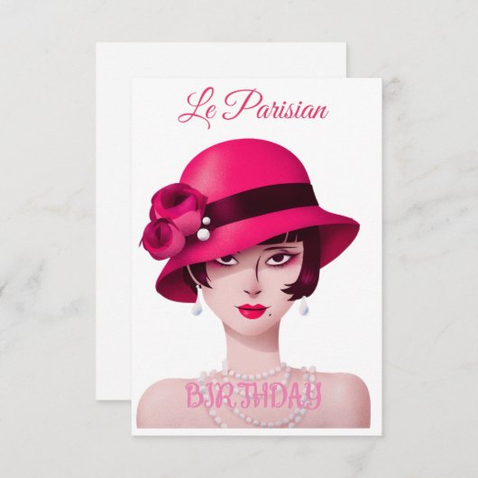 Le Parisian uitnodiging (Voorkant / Achterkant)