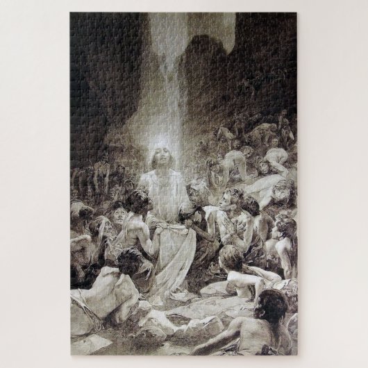 Le Pater - Geïllustreerde pagina door Alphonse Muc Legpuzzel (Verticaal)