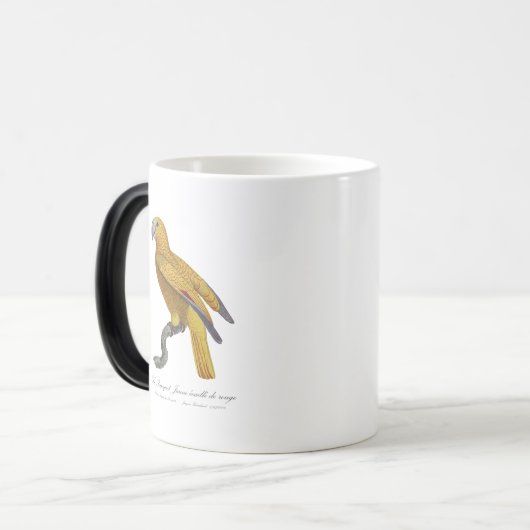 Le Perroquet Jaune ecaille de rouge Magische Mok (Voorkant links)