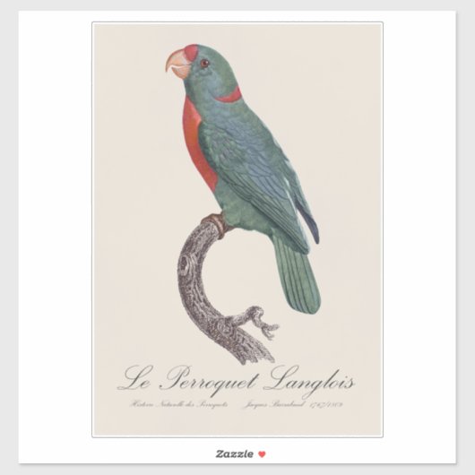 Le Perroquet Langlois Sticker (Vel)
