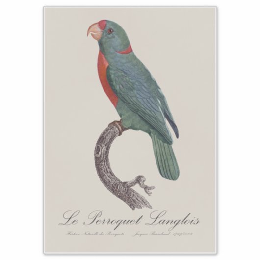 Le Perroquet Langlois Sticker (Voorkant)
