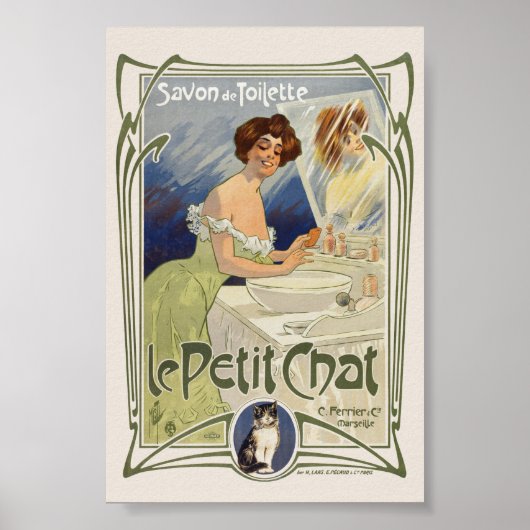 Le Petit Chat Frankrijk Oud Poster 1899 (Voorkant)