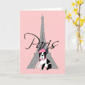 Le petit chien à Paris Kaart (Gele Bloem)