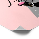 Le petit chien à Paris Poster (Hoek)