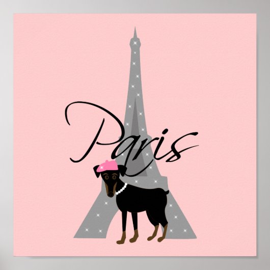 Le petit chien à Paris Poster (Voorkant)
