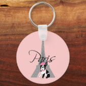 Le petit chien à Paris Sleutelhanger (Voorkant)