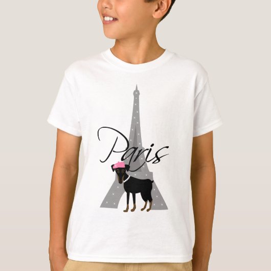 Le petit chien à Paris T-shirt (Voorkant)