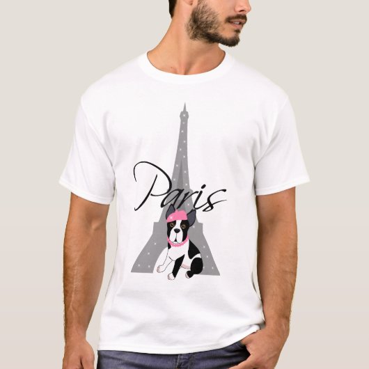 Le petit chien à Paris T-shirt (Voorkant)