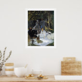 Le Petit Dejeuner Sur L'Herbe Poster (Keuken)
