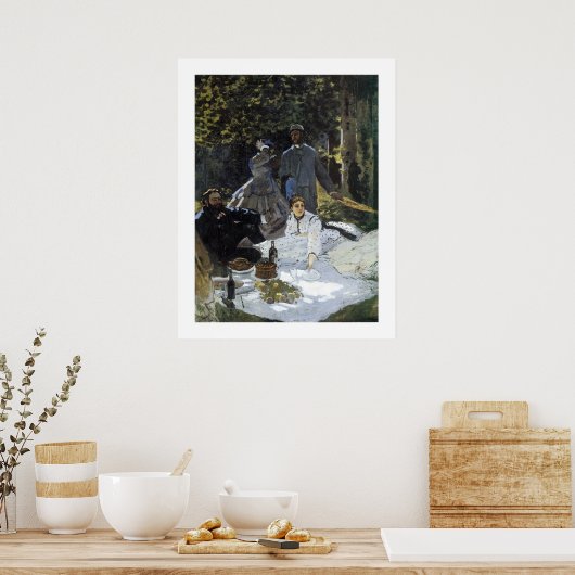 Le Petit Dejeuner Sur L'Herbe Poster (Keuken)