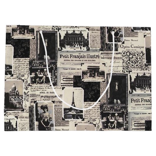 Le Petit Francais Illustre Large Cadeautasje (Achterkant)