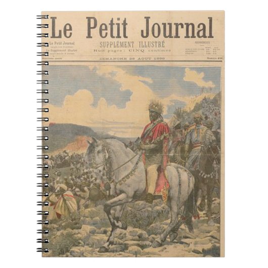 Le Petit Journal of Ethiopian Emperor Menelik II Notitieboek (Voorkant)